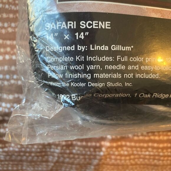 1375 Bucilla Needlepoint Kit #4671 Lion Safari Scene - Picture 4 of 6